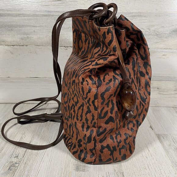 Leopard Print Women\'s Backpack EUC. main image 6